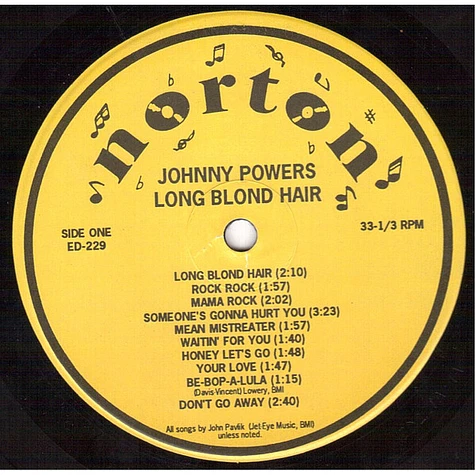 Johnny Powers - Long Blond Hair