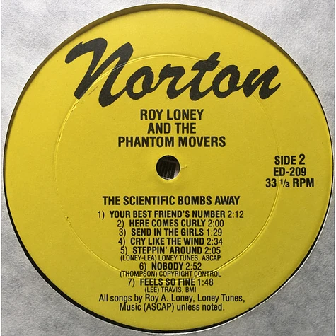 Roy Loney & The Phantom Movers - The Scientific Bombs Away!!