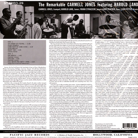 Carmell Jones - The Remarkable Carmell Jones Tone Poet Vinyl Edition