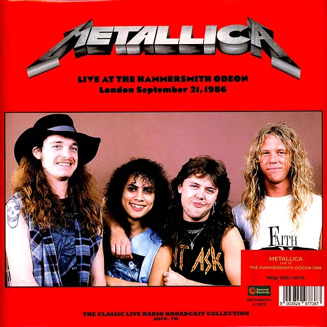 Metallica - Live At The Hammersmith Odeon London 21th September 1986 Colored Vinyl Edition