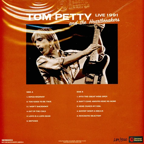 Tom Petty & The Heartbreakers - Live 1991 At The Oakland Coliseum Gold/Black Splatter Vinyl Edition