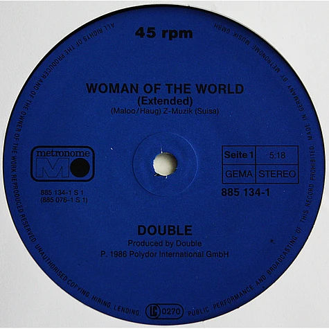 Double - Woman Of The World