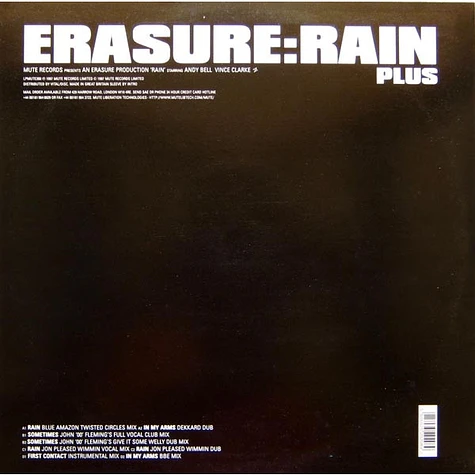 Erasure - Rain (Plus)