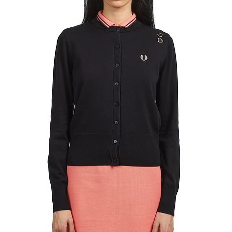 Fred Perry x Amy Winehouse Foundation Button Though Cardigan Black HHV