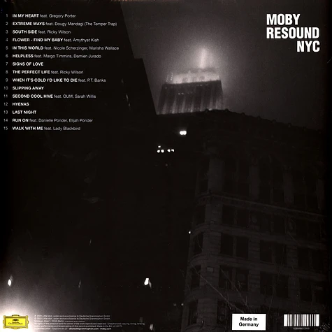 Moby - Resound NYC Clear Vinyl Edition