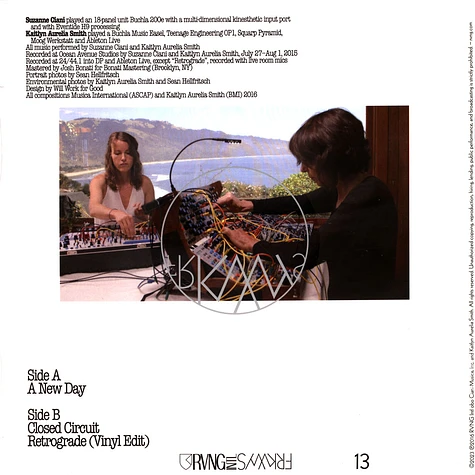 Kaitlyn Aurelia Smith & Suzanne Ciani - Frkwys Vol. 13 - Sunergy Expanded Blue Vinyl Edition