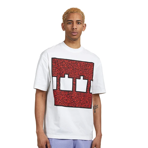 The Trilogy Tapes - Block Noise 45 Red T-Shirt