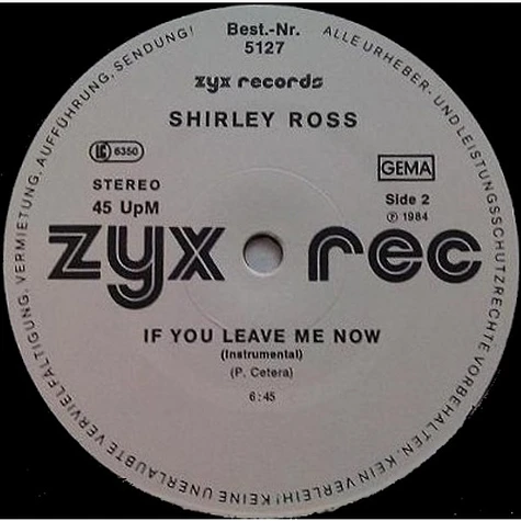 Shirley Ross - If You Leave Me Now