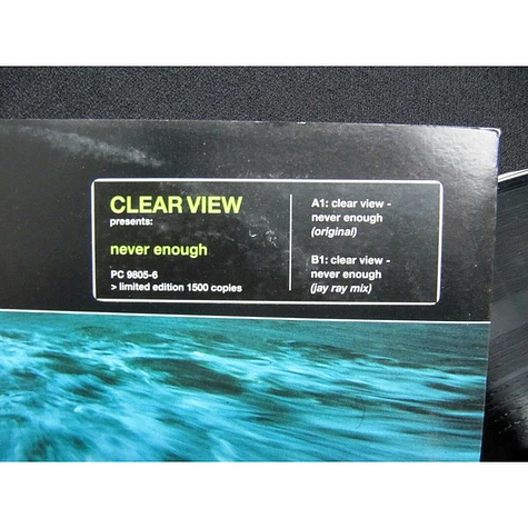 Clear View - Never Enough