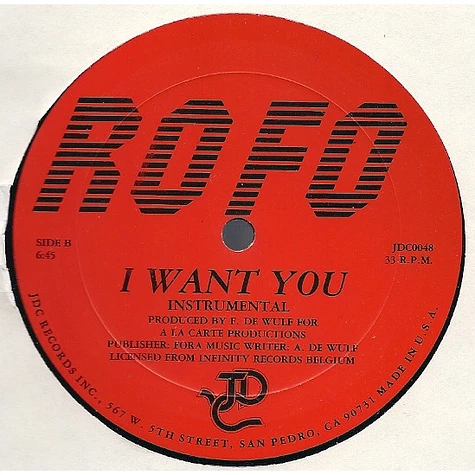 Rofo - I Want You
