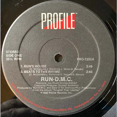 Run DMC - Run's House / Beats To The Rhyme