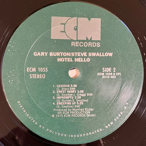 Gary Burton & Steve Swallow - Hotel Hello