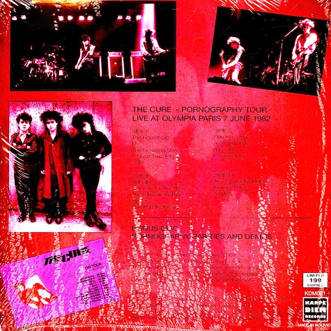 The Cure - The Cure - Live At Olympia - Paris 1982 - Pornography Tour + Rarities And Demos Deluxe Cardboard Box Set