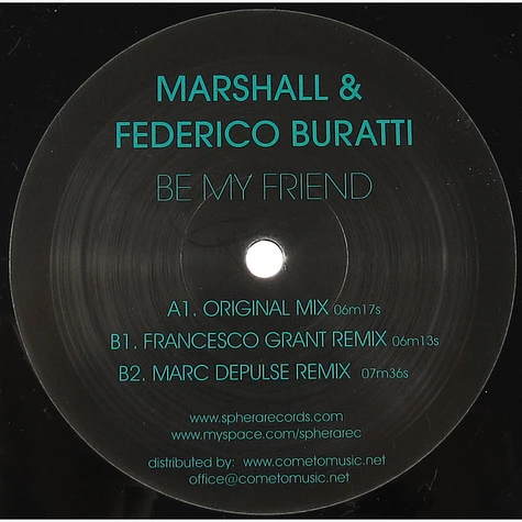Marshall & Federico Buratti - Be My Friend