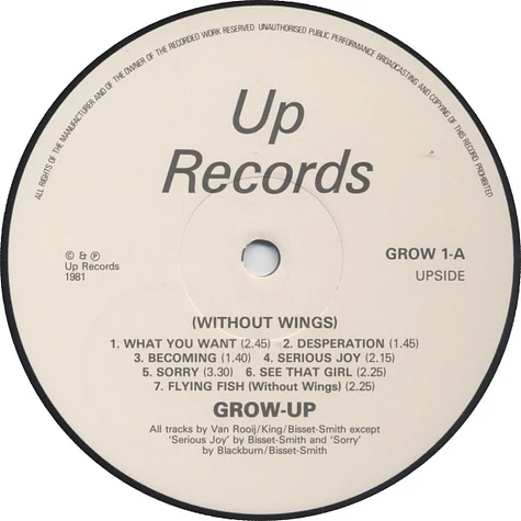 Grow-Up - (Without Wings)