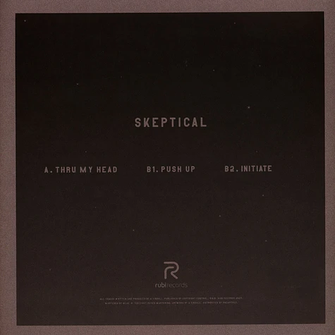 Skeptical - Initiate Ep Orange Vinyl Edition