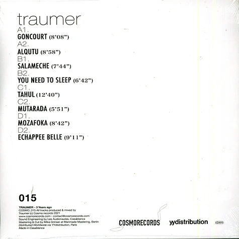 Traumer - 3 Years Ago (Slightly Damaged Sleeve)