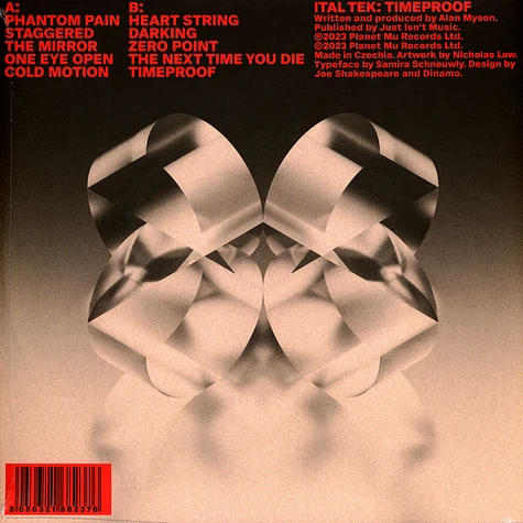 Ital Tek - Timeproof Red Vinyl Edition