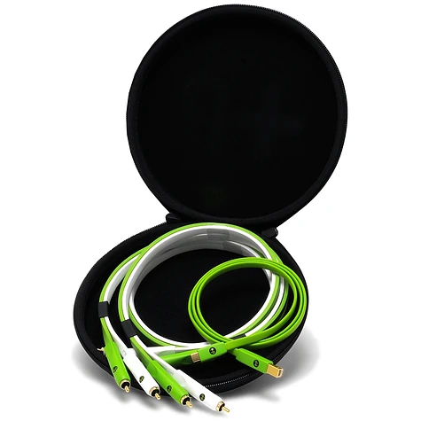 Neo d+ - 2x Stereo-Cinch / Stereo-Cinch Kabel, 1m Länge & 1x USB Typ-C/-Typ-B Kabel, 1m Länge, DUO-DJ-Set (RCA-USB-C) Class B, inkl. Transporttasche