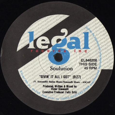 Solution - Givin' It All I Got
