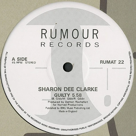 Sharon Dee Clarke - Guilty / Summer Days