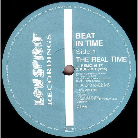 Beat In Time - The Real Time / Opera One