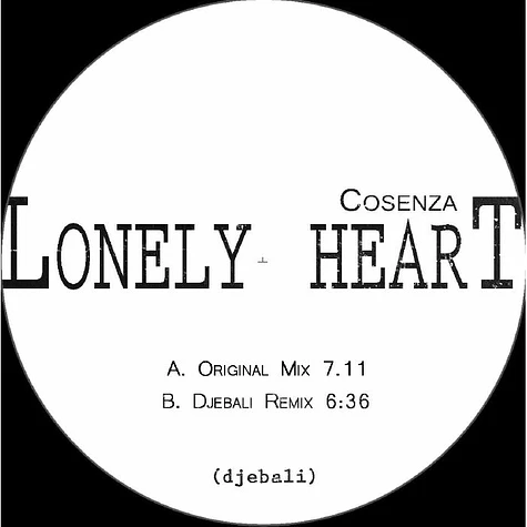 Cosenza - Lonely Heart EP