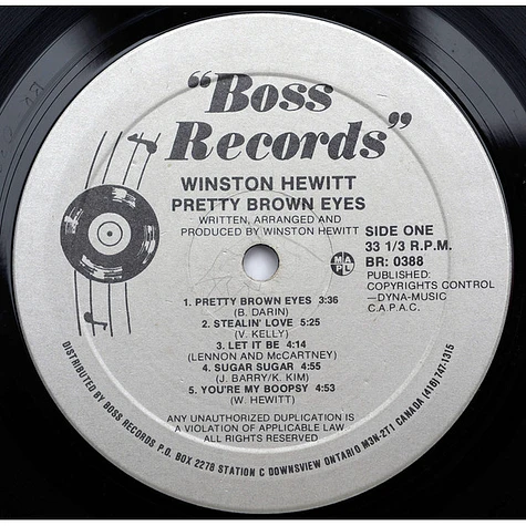 Winston Hewitt - Pretty Brown Eyes
