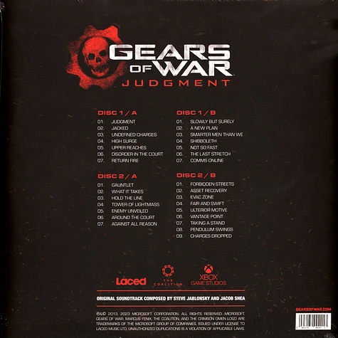 Steve Jablonsky & Jacob Shea - OST Gears Of War: Judgement Red & Blue Vinyl Edition
