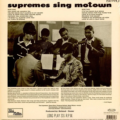 Supremes - The Supremes Sing Motown Limited Edition
