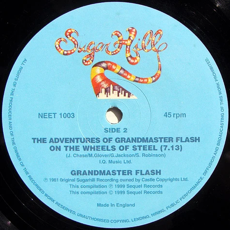 Grandmaster Flash & The Furious Five / Grandmaster Flash - The Message / The Adventures Of Grandmaster Flash On The Wheels Of Steel