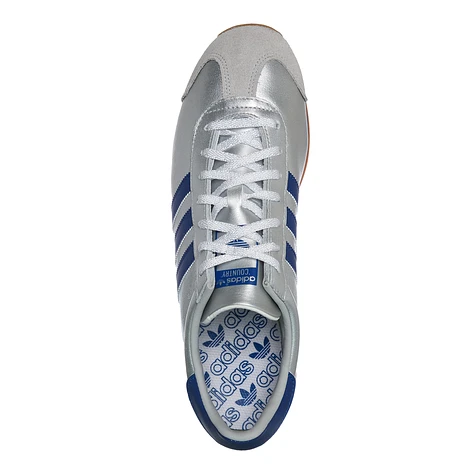 adidas Country OG Matte Silver Bright Blue Footwear White HHV