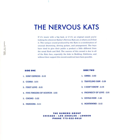 Bailey's Nervous Kats - The Nervous Kats Black Vinyl Edition