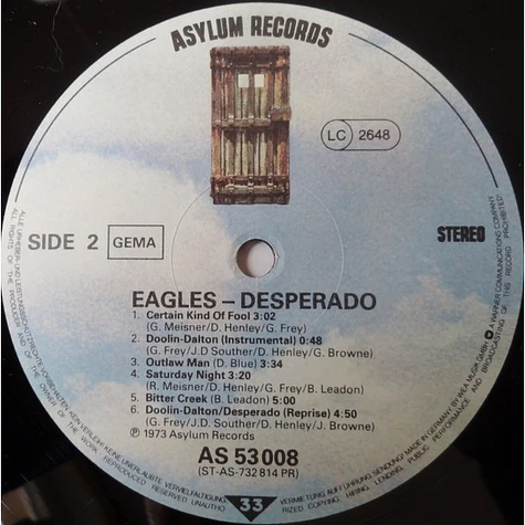 Eagles - Desperado