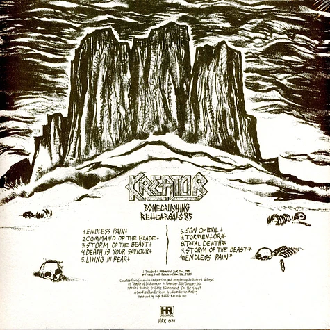 Kreator - Bonecrushing Rehearsals '85 White Vinyl Edition
