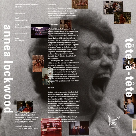 Ruth Anderson & Annea Lockwood - Tete-A-Tete