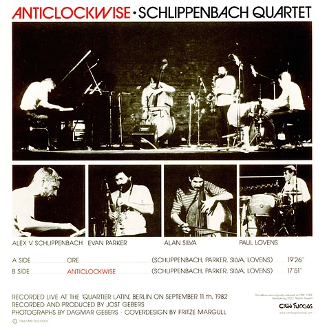 Schlippenbach Quartet - Anticlockwise