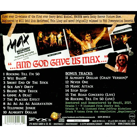 Max & The Broadway Metal Choir - And God Gave Us Max