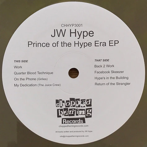 JW Hype - Prince Of The Hype Era EP