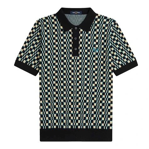 Fred Perry - Glitch Chequerboard Knit Shirt