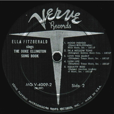 Ella Fitzgerald With Duke Ellington And His Orchestra - Ella Fitzgerald Sings The Duke Ellington Song Book Volume Two