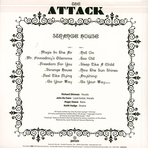 The Attack - Strange House Black Vinyl Edition