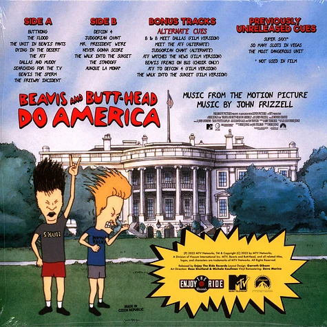 John Frizzell - OST Beavis And Butt-Head Do America Score Orange Vinyl Edition