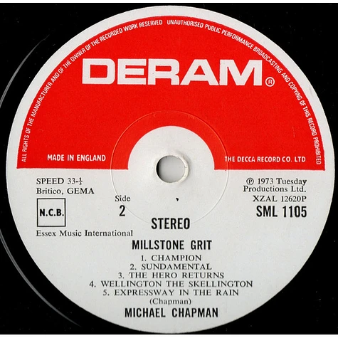 Michael Chapman - Millstone Grit