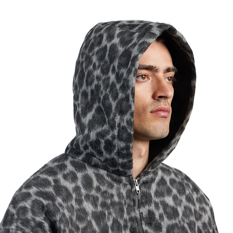 Hooded leopard clearance jacket