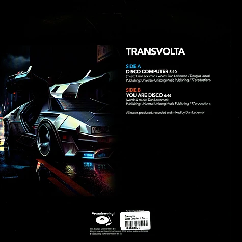 Transvolta - Disco Computer / You Are Disco