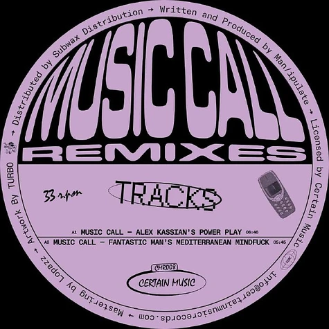 Man/ipulate - Music Call Remixes