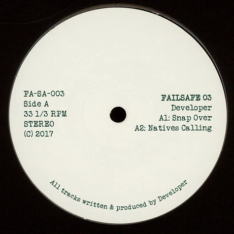 Developer - Failsafe 03