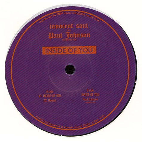 Innocent Soul - Inside Of You (incl. Paul Johnson Dancefloor Dub)
