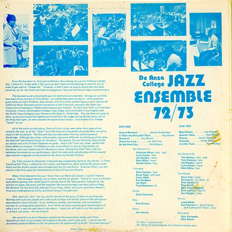 The De Anza College Jazz Ensemble - 72/73